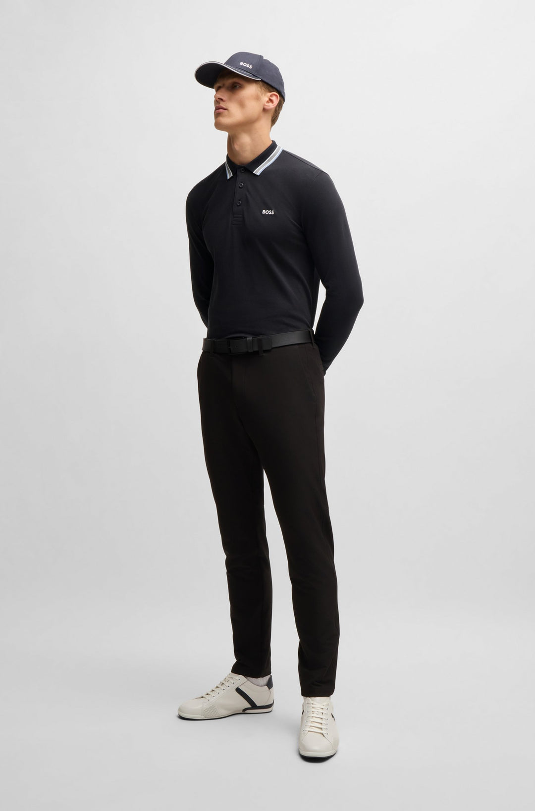 BOSS Polos Regular Fit in Cotton - PLISY 10241663 01-50506191- Concorde Fashion#color_navy-416