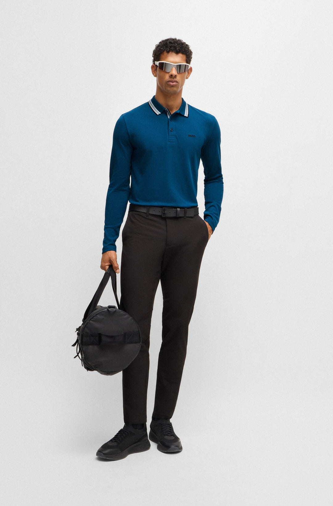 BOSS Polos Regular Fit in Cotton - PLISY 10241663 01-50506191- Concorde Fashion#color_blue-494
