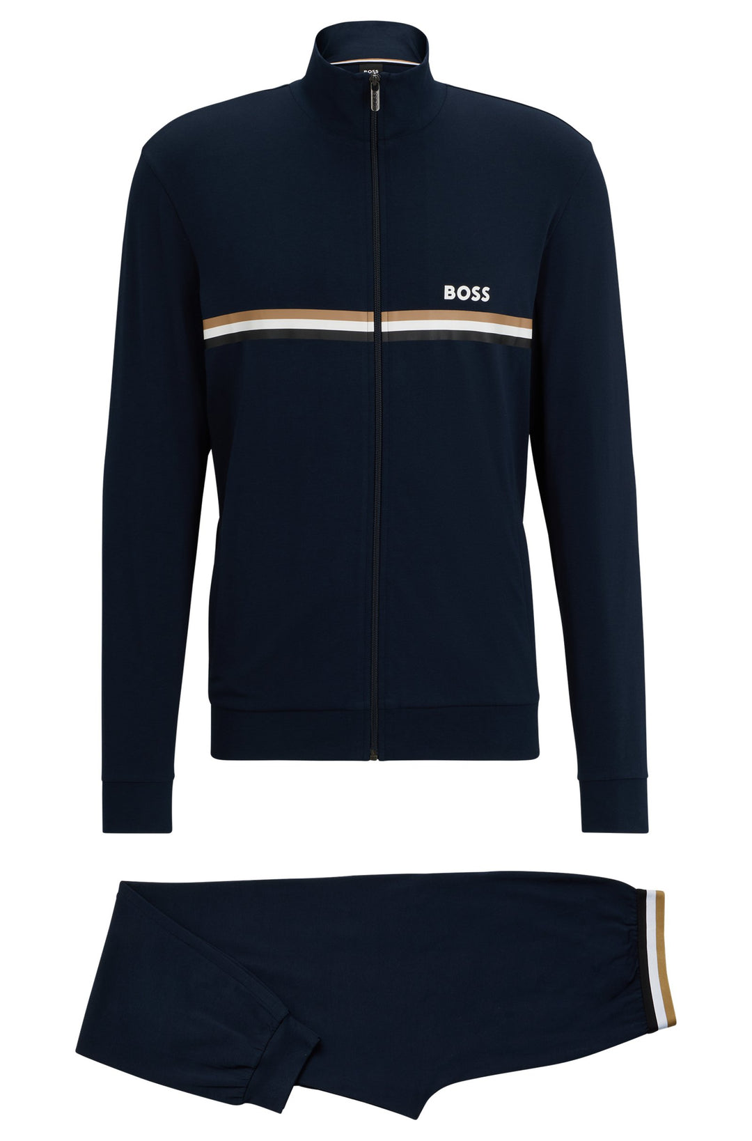 BOSS Regular Fit Tracksuits in Cotton Mix - LONG SET 1 10241810 02-50511020- Concorde Fashion#color_navy-403