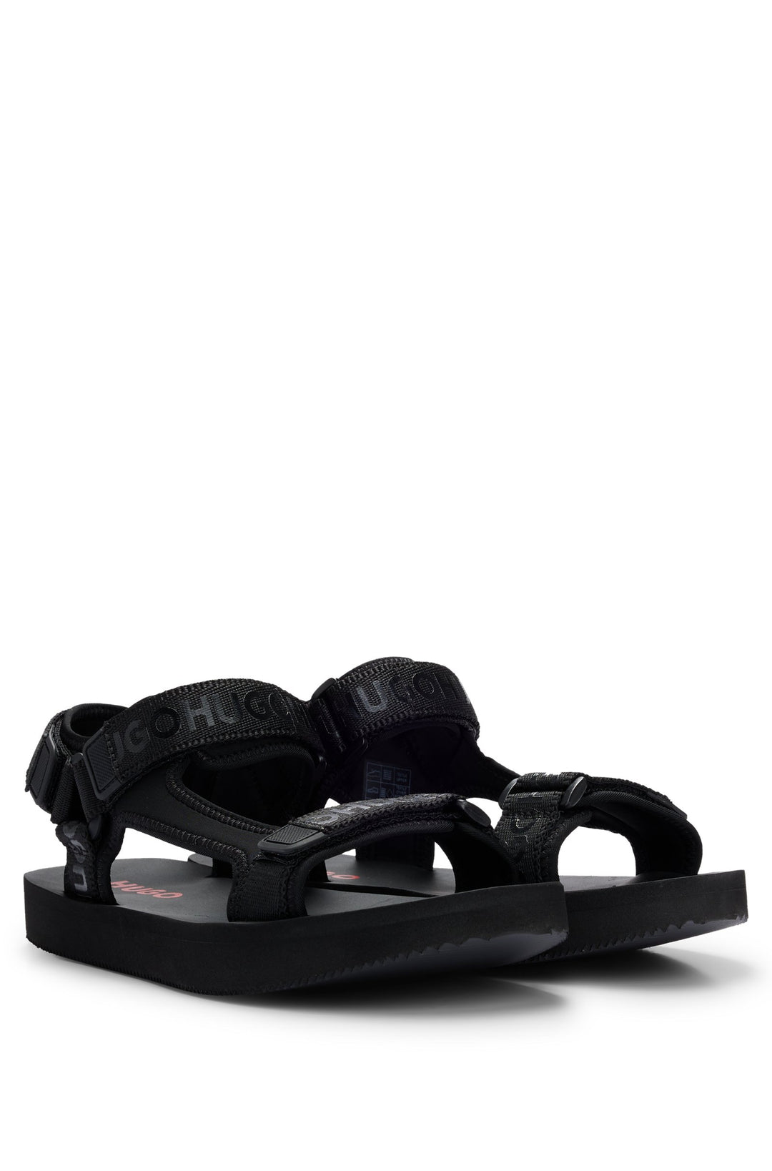 HUGO RED Standard Sole Slip Ons in Polyester - JENS_SAND_LYWL_N 10242062 01-50521339- Concorde Fashion#color_black-003