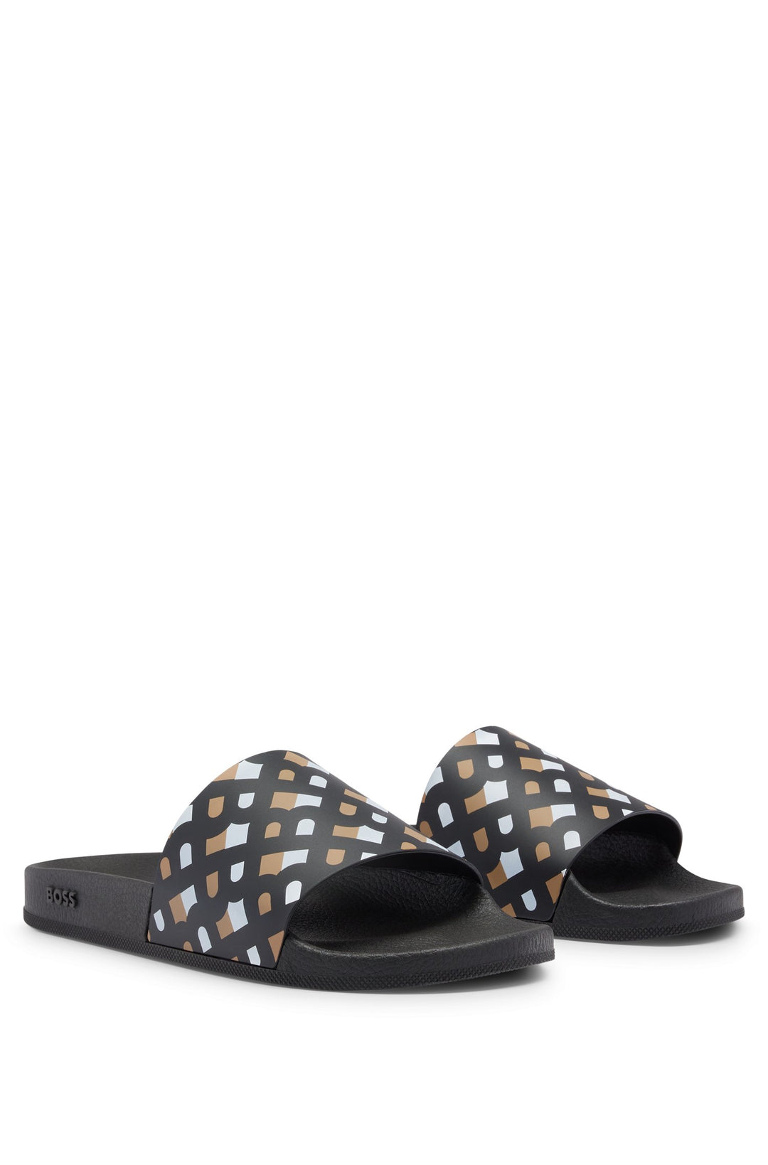 BOSS Standard Sole Slippers in Artificial Leather - BAY_IT_SLID_MN 10242218 01-50493111- Concorde Fashion#color_brown-241
