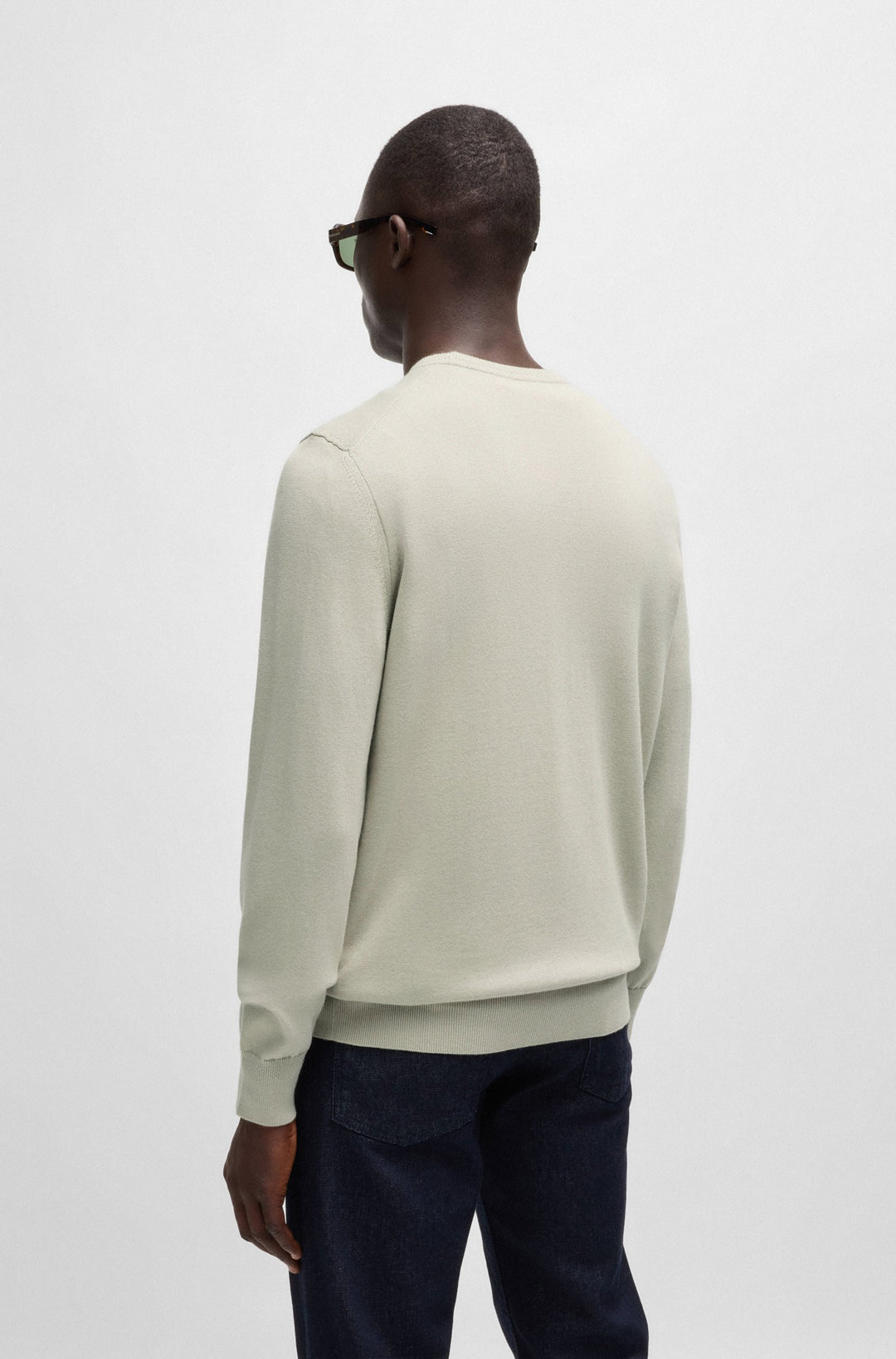 BOSS Sweaters Regular Fit in Cotton Mix - KANOVANO 10242235 01-50471343- Concorde Fashion#color_beige-272