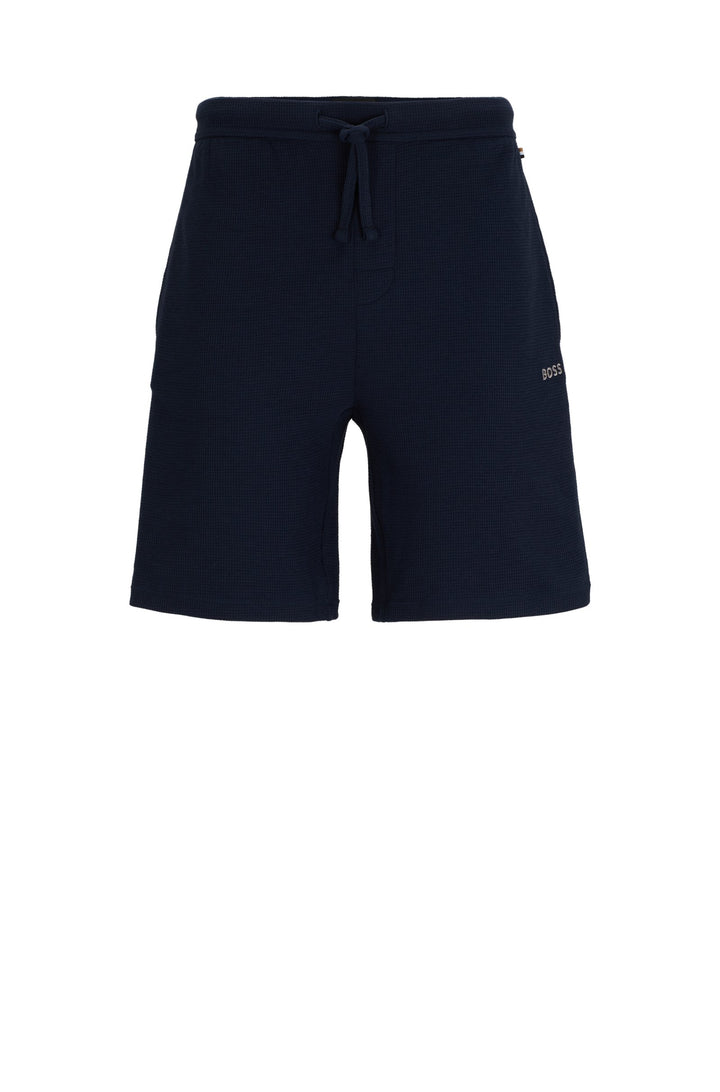BOSS Shorts Regular Fit - WAFFLE SHORTS 50480828- Concorde Fashion#color_navy-403