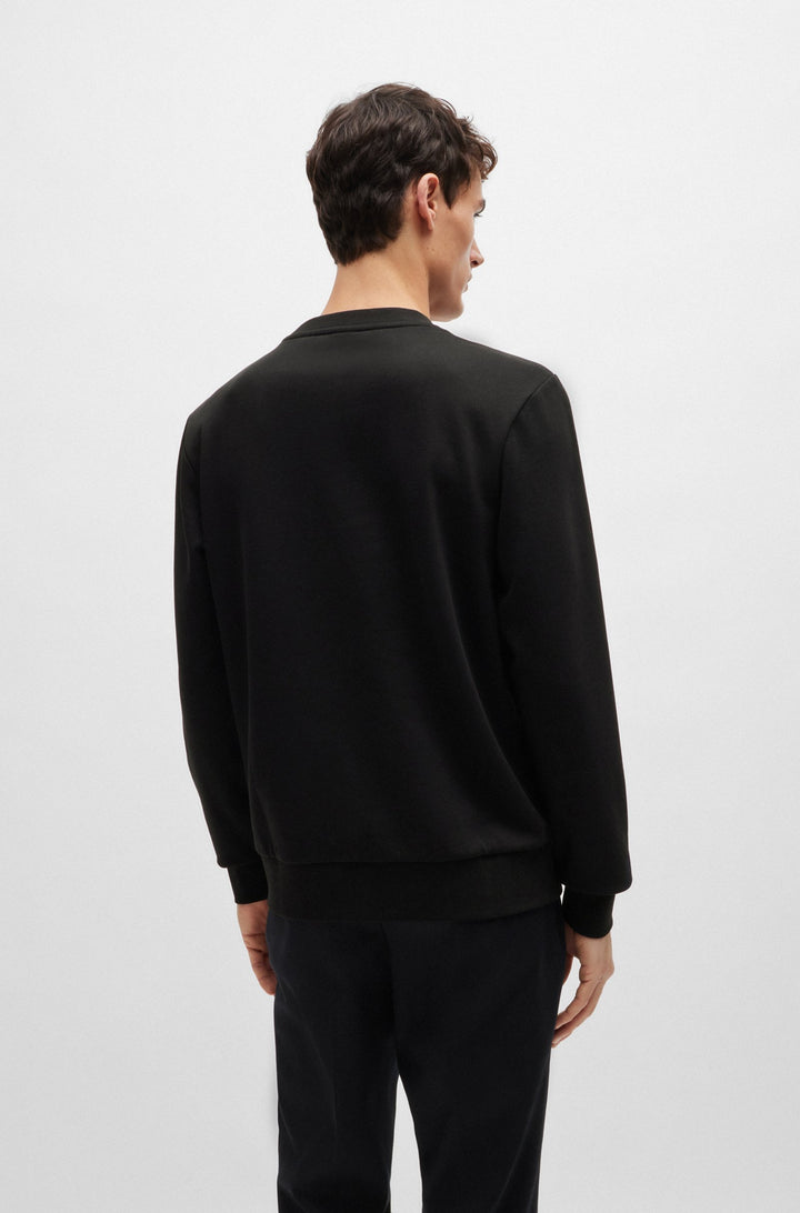 BOSS Sweatshirts Relaxed Fit in Cotton - C-SOLERI 04 10242373 01-50521117- Concorde Fashion#color_black-002