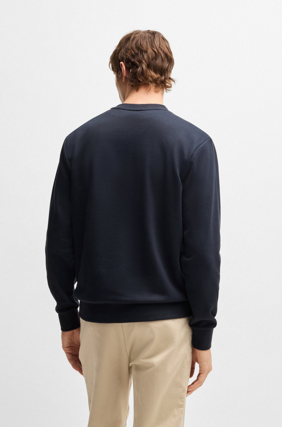 BOSS Sweatshirts Regular Fit in Cotton - C-SOLERI 60 10242373 01-50524360- Concorde Fashion#color_navy-404