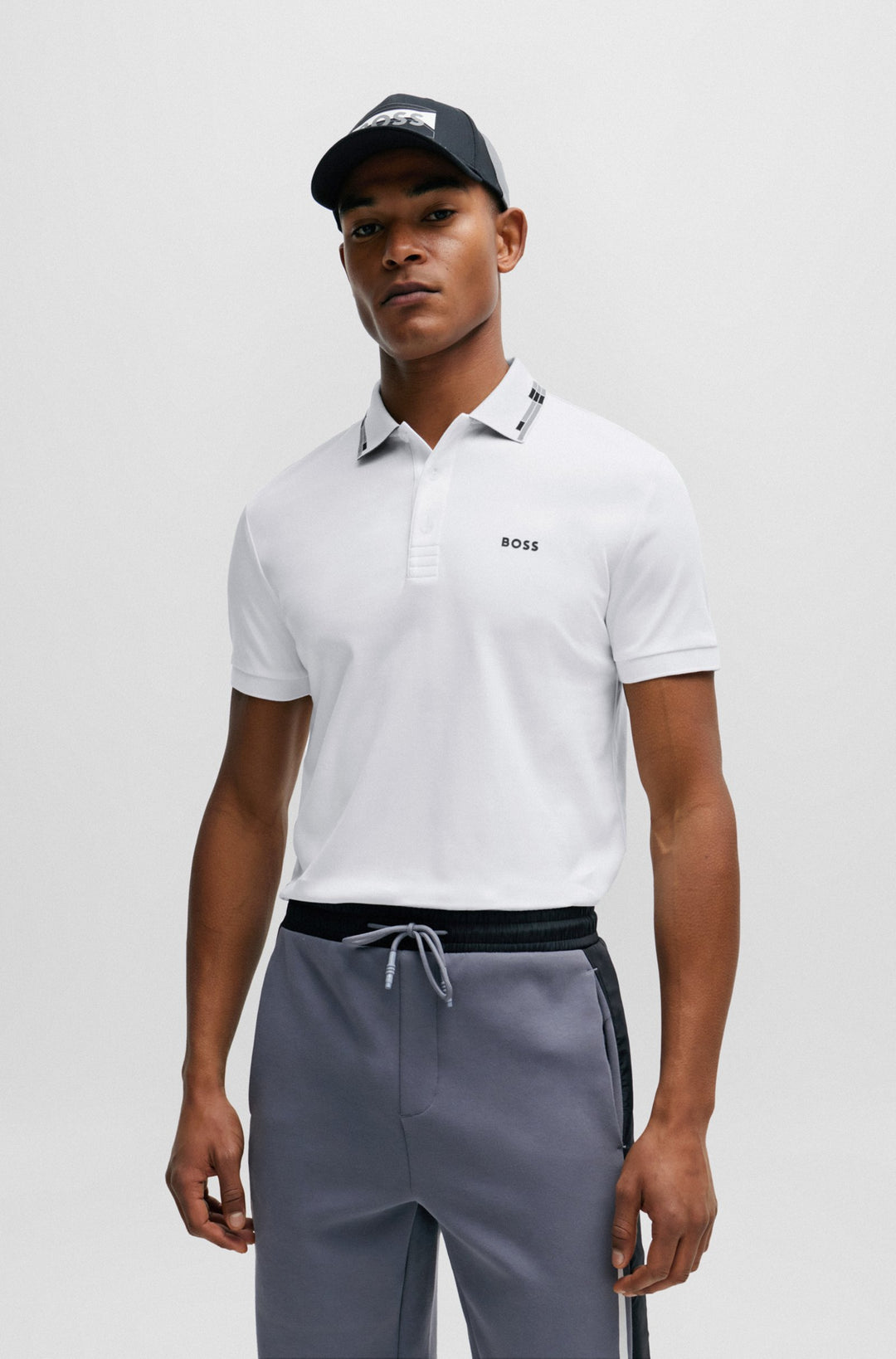 BOSS Slim Fit Polos in Cotton - PAULE 10242405 01-50506180- Concorde Fashion#color_white-100