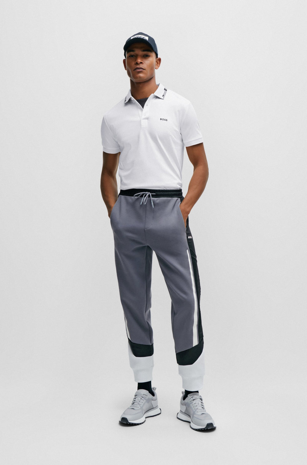 BOSS Slim Fit Polos in Cotton - PAULE 10242405 01-50506180- Concorde Fashion#color_white-100
