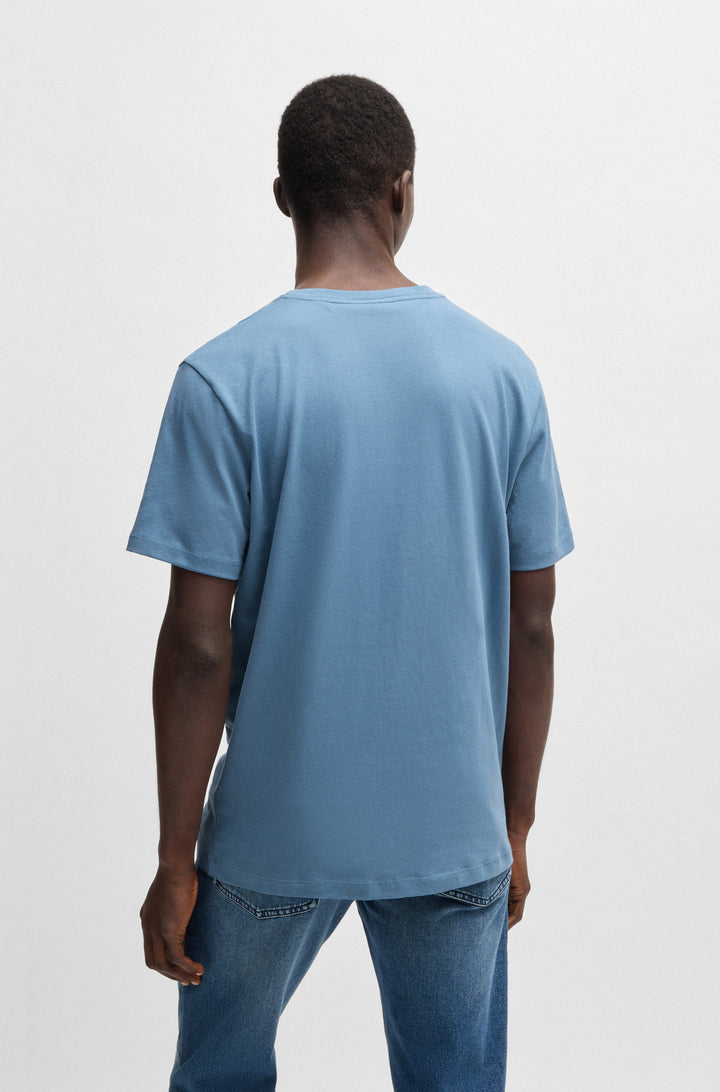 BOSS Relaxed Fit T-Shirts in Cotton - TALES 10242631 02-50508584- Concorde Fashion#color_blue-459