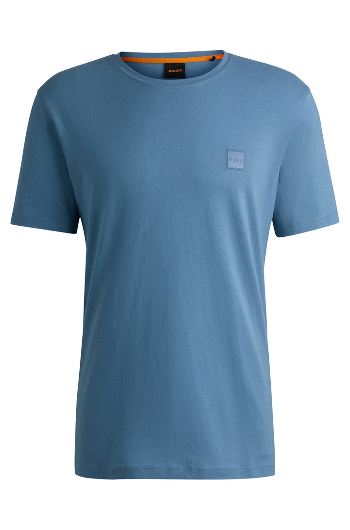 BOSS Relaxed Fit T-Shirts in Cotton - TALES 10242631 02-50508584- Concorde Fashion#color_blue-459