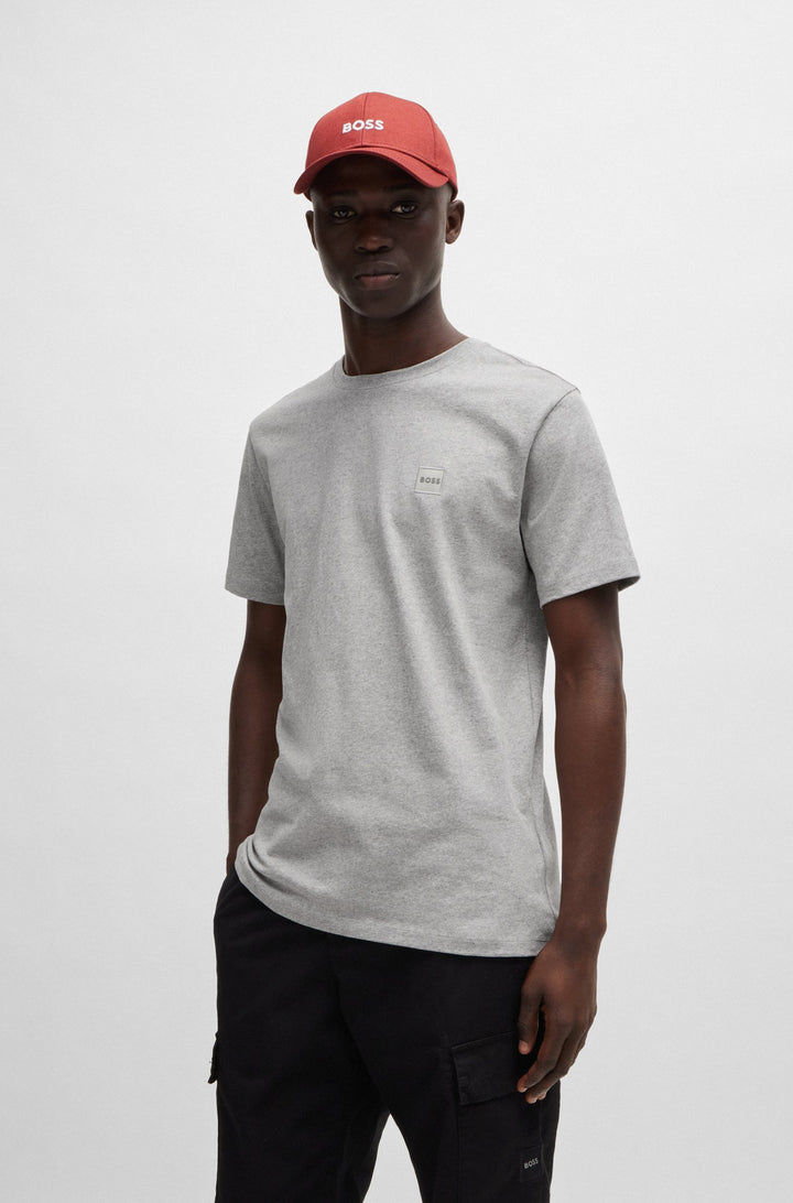 BOSS Relaxed Fit T-Shirts in Cotton - TALES 10242631 02-50508584- Concorde Fashion#color_grey-051