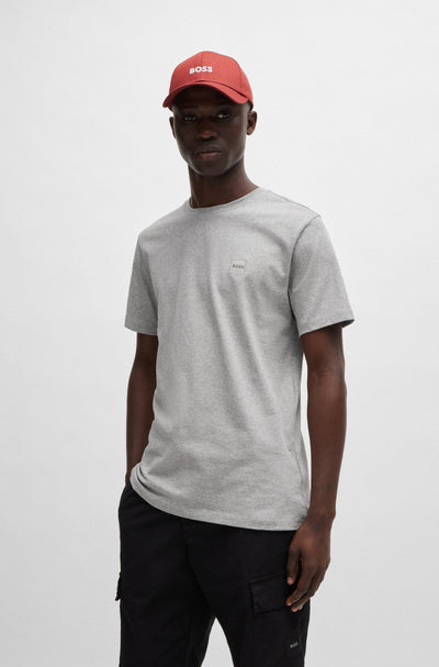 BOSS Relaxed Fit T-Shirts in Cotton - TALES 10242631 02-50508584- Concorde Fashion#color_grey-051