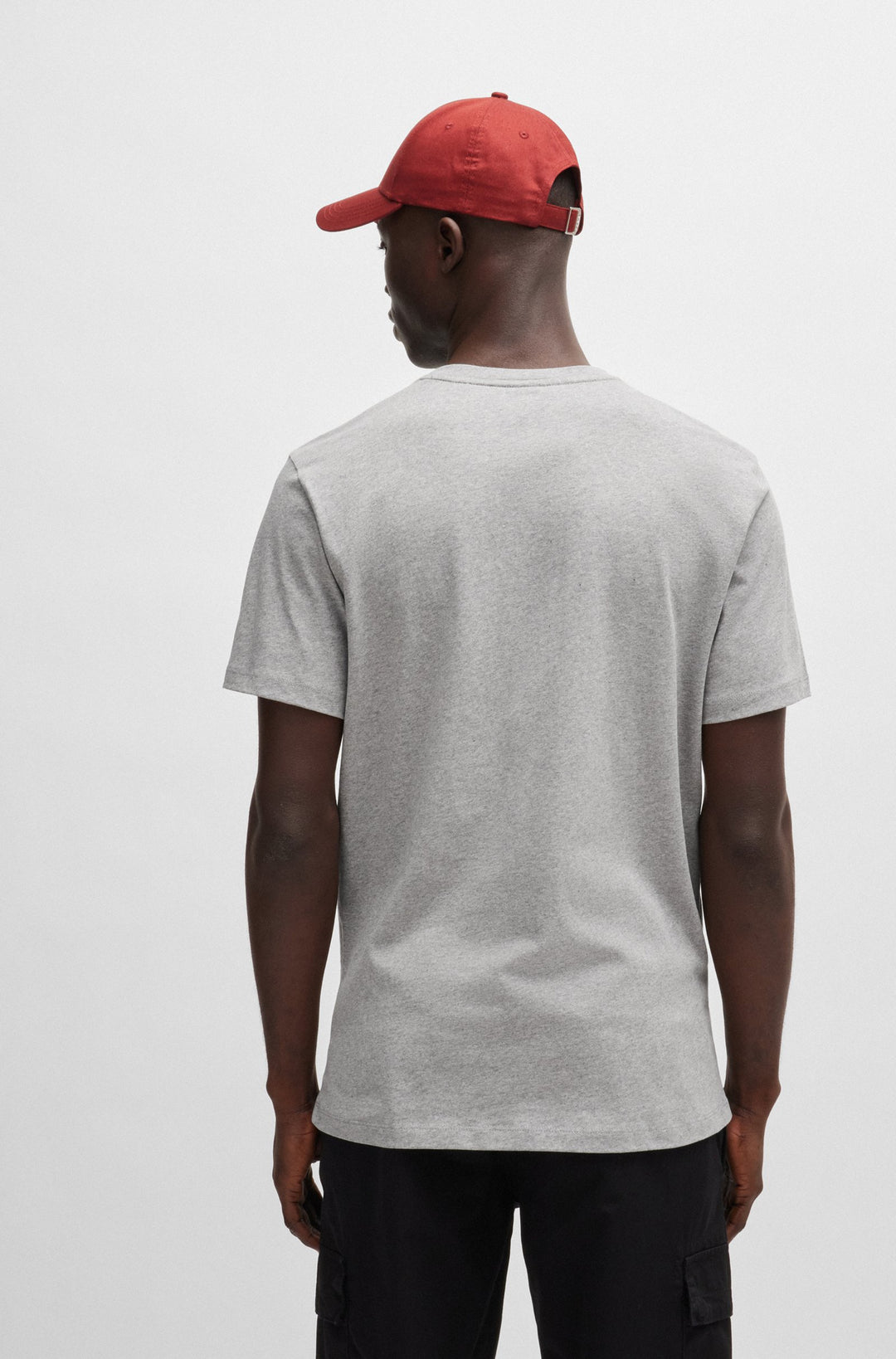 BOSS Relaxed Fit T-Shirts in Cotton - TALES 10242631 02-50508584- Concorde Fashion#color_grey-051