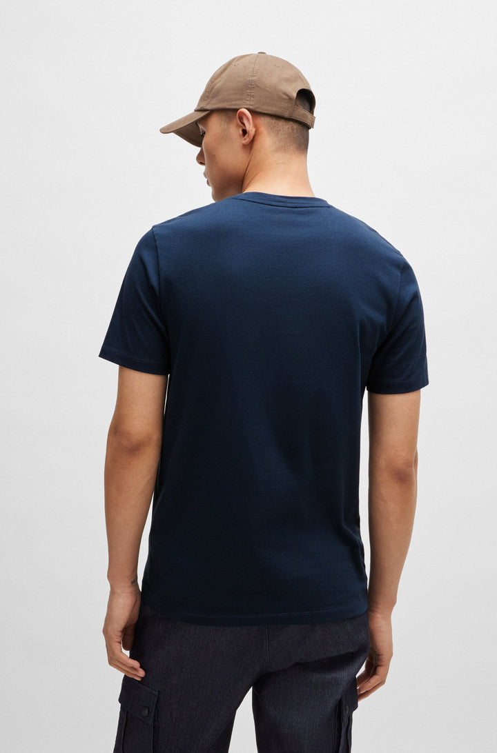 BOSS T-Shirts Relaxed Fit in Cotton - TALES 10242631 02-50508584- Concorde Fashion#color_blue-464