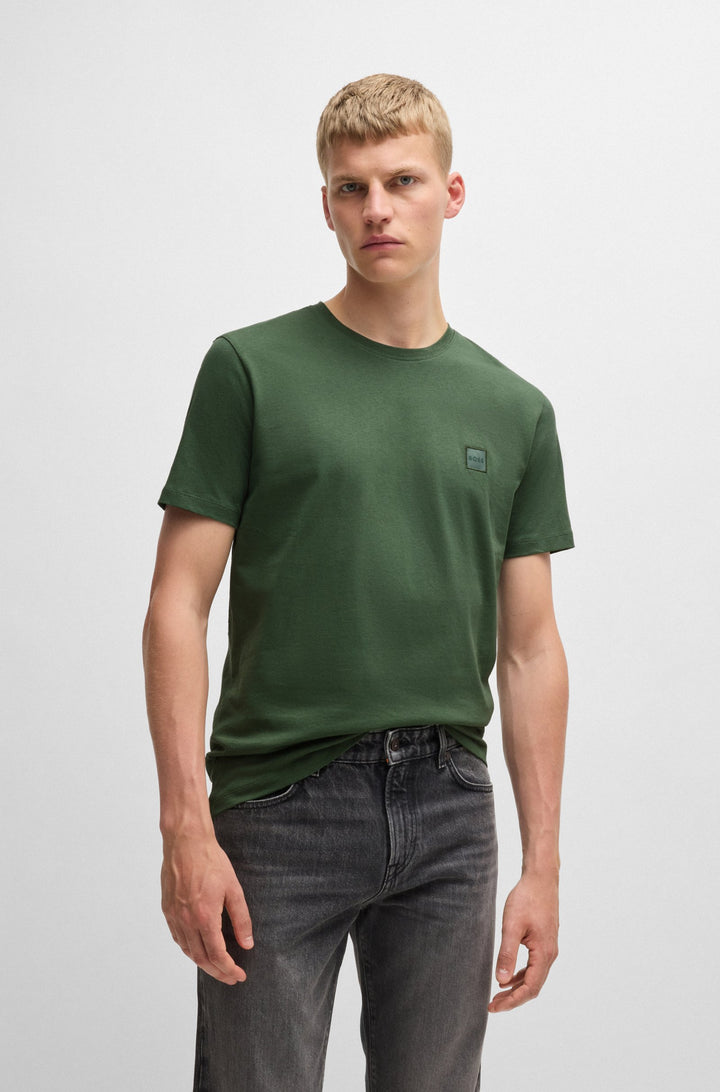 BOSS T-Shirts Relaxed Fit in Cotton - TALES 10242631 02-50508584- Concorde Fashion#color_green-341