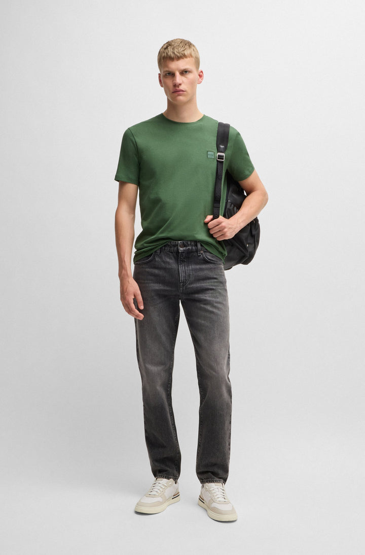 BOSS T-Shirts Relaxed Fit in Cotton - TALES 10242631 02-50508584- Concorde Fashion#color_green-341