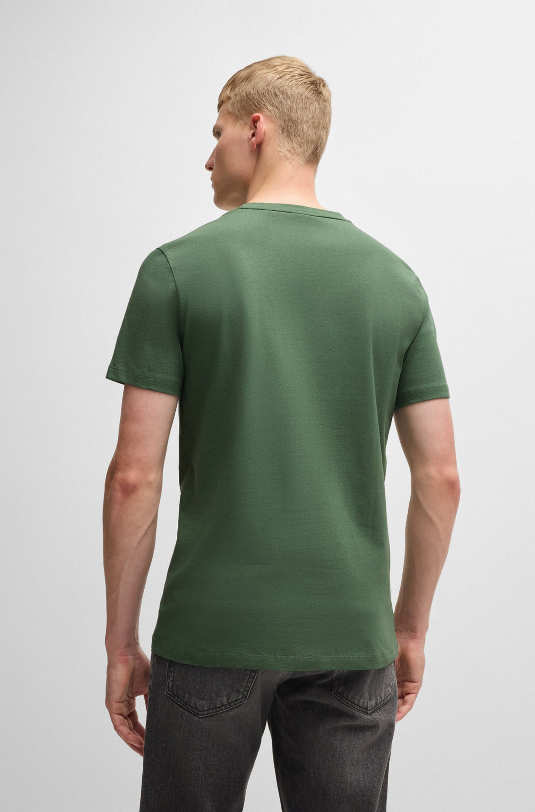 BOSS T-Shirts Relaxed Fit in Cotton - TALES 10242631 02-50508584- Concorde Fashion#color_green-341