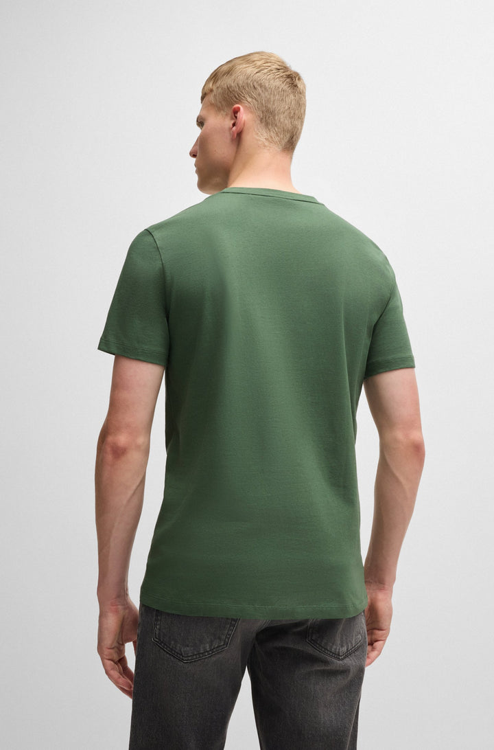 BOSS T-Shirts Relaxed Fit in Cotton - TALES 10242631 02-50508584- Concorde Fashion#color_green-341