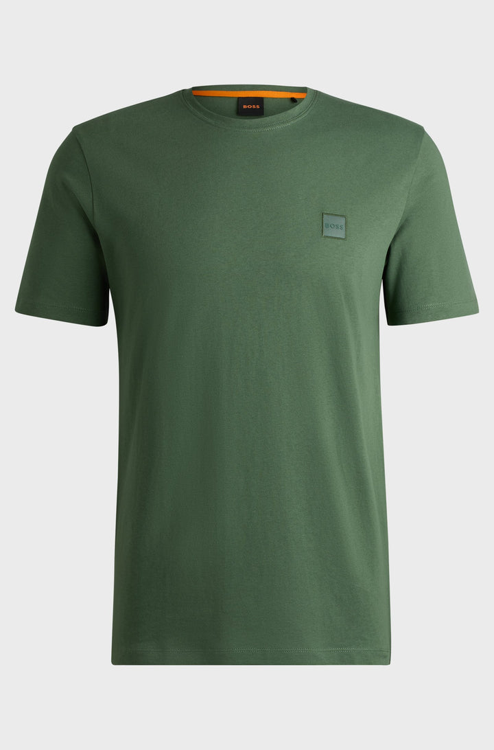 BOSS T-Shirts Relaxed Fit in Cotton - TALES 10242631 02-50508584- Concorde Fashion#color_green-341