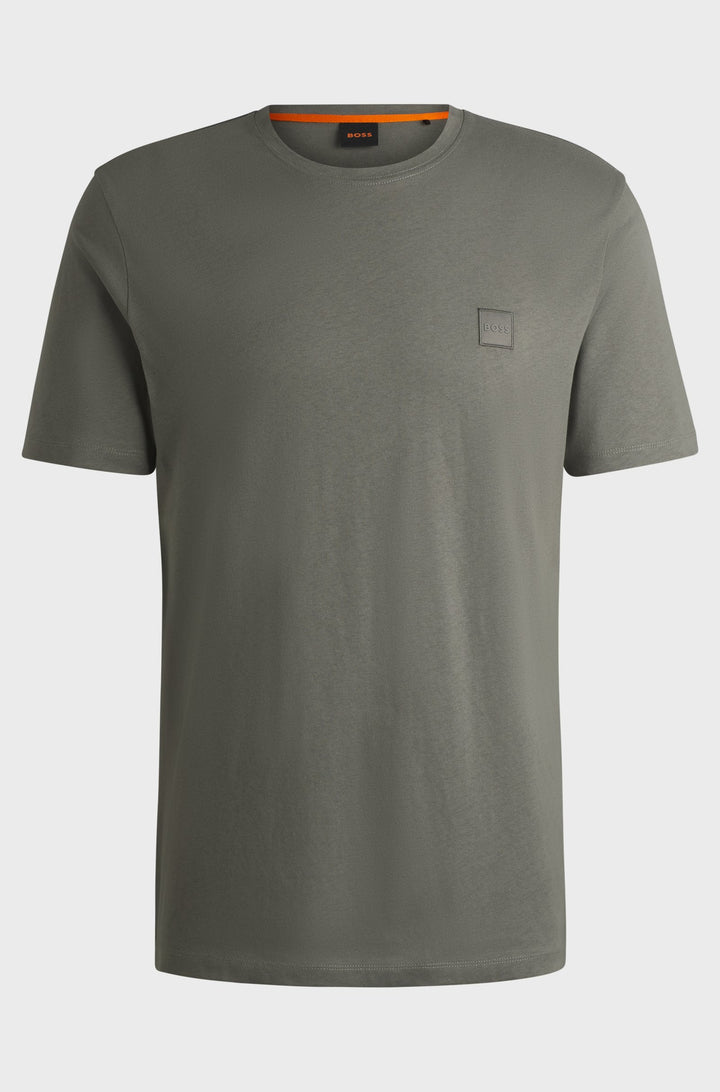 BOSS T-Shirts Relaxed Fit in Cotton - TALES 10242631 02-50508584- Concorde Fashion#color_grey-076