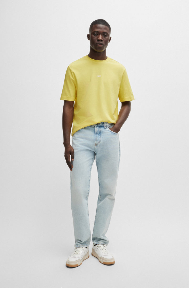 BOSS Relaxed Fit T-Shirts in Cotton Mix - TCHUP 10242929 01-50473278- Concorde Fashion#color_yellow-737