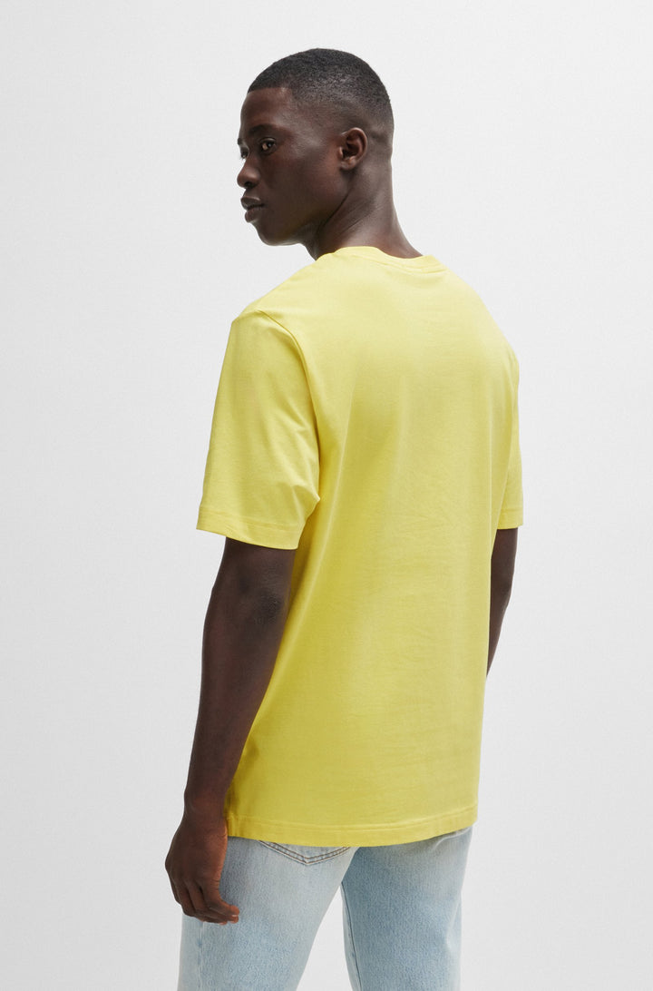 BOSS Relaxed Fit T-Shirts in Cotton Mix - TCHUP 10242929 01-50473278- Concorde Fashion#color_yellow-737