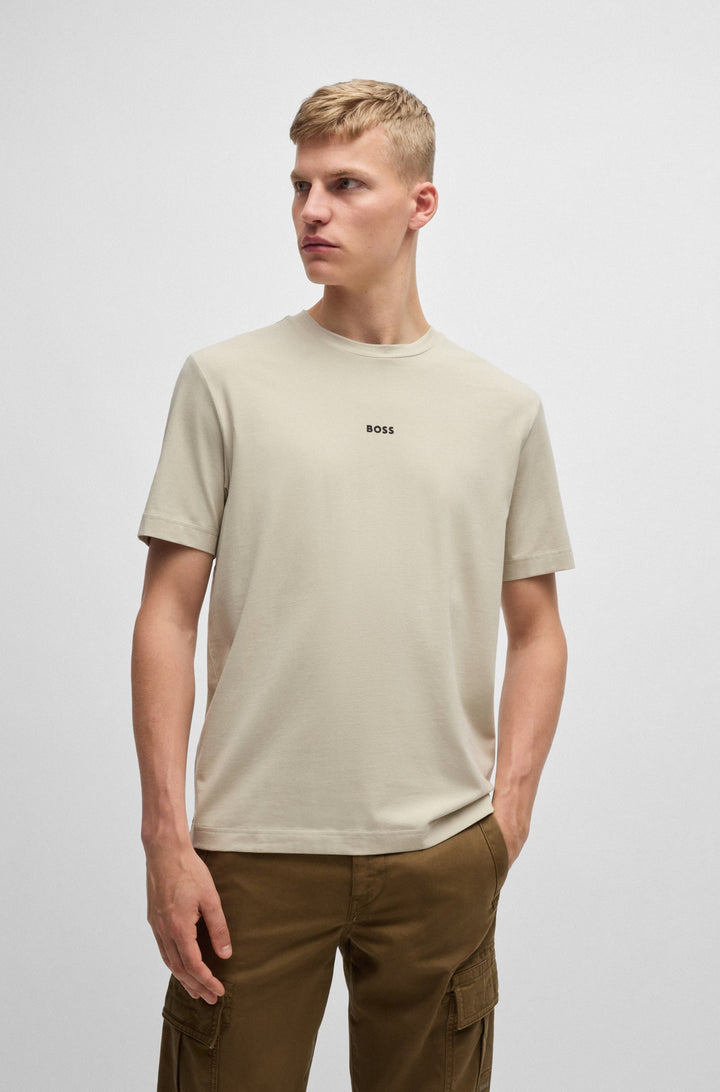 BOSS T-Shirts Relaxed Fit in Cotton Mix - TCHUP 10242929 01-50473278- Concorde Fashion#color_beige-271