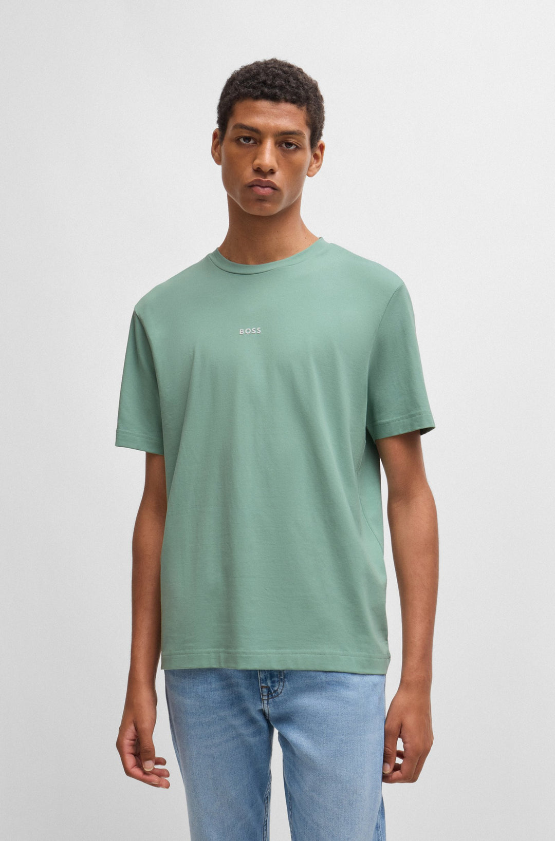 BOSS T-Shirts Relaxed Fit in Cotton Mix - TCHUP 10242929 01-50473278- Concorde Fashion#color_green-339
