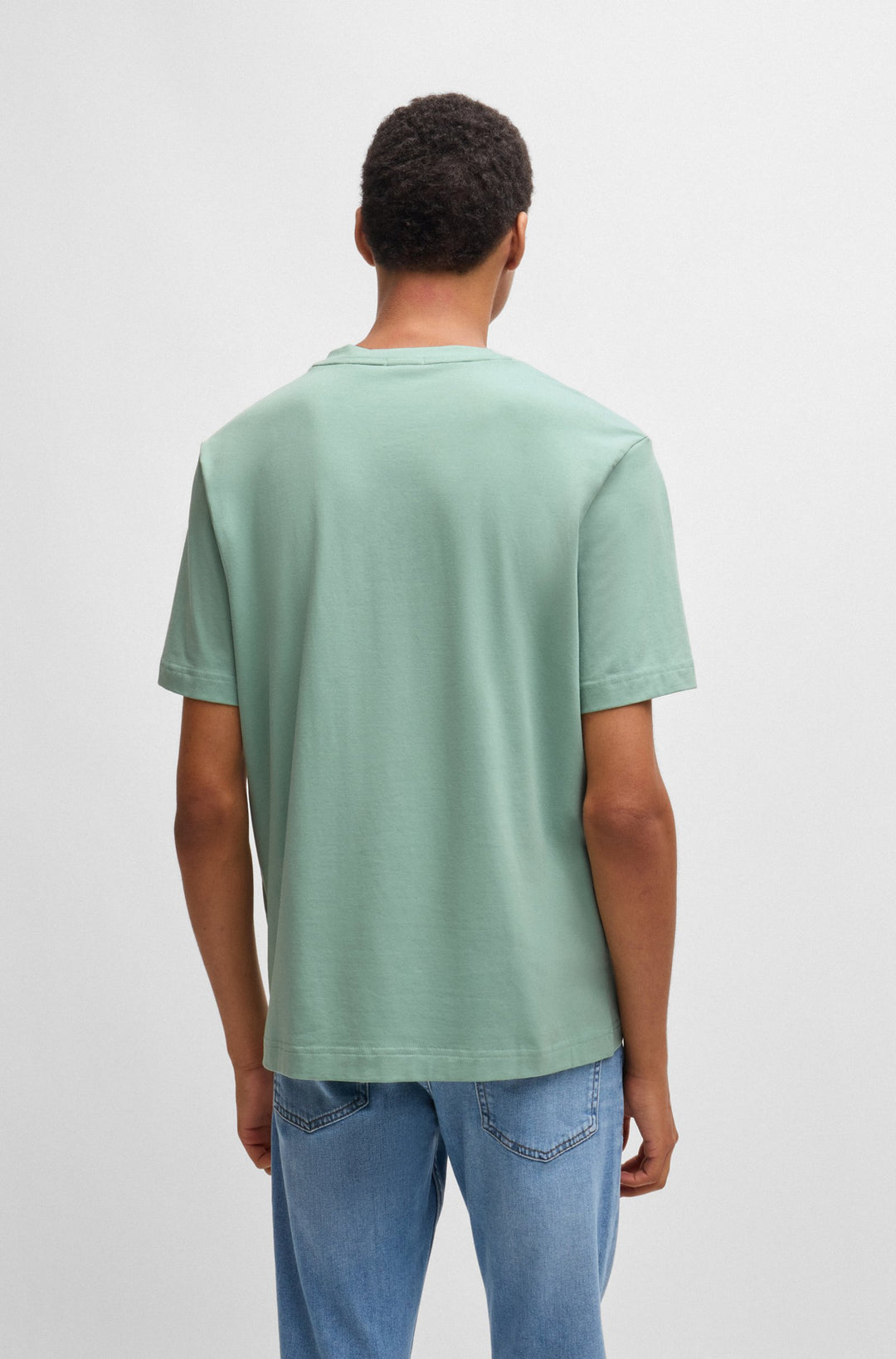 BOSS T-Shirts Relaxed Fit in Cotton Mix - TCHUP 10242929 01-50473278- Concorde Fashion#color_green-339