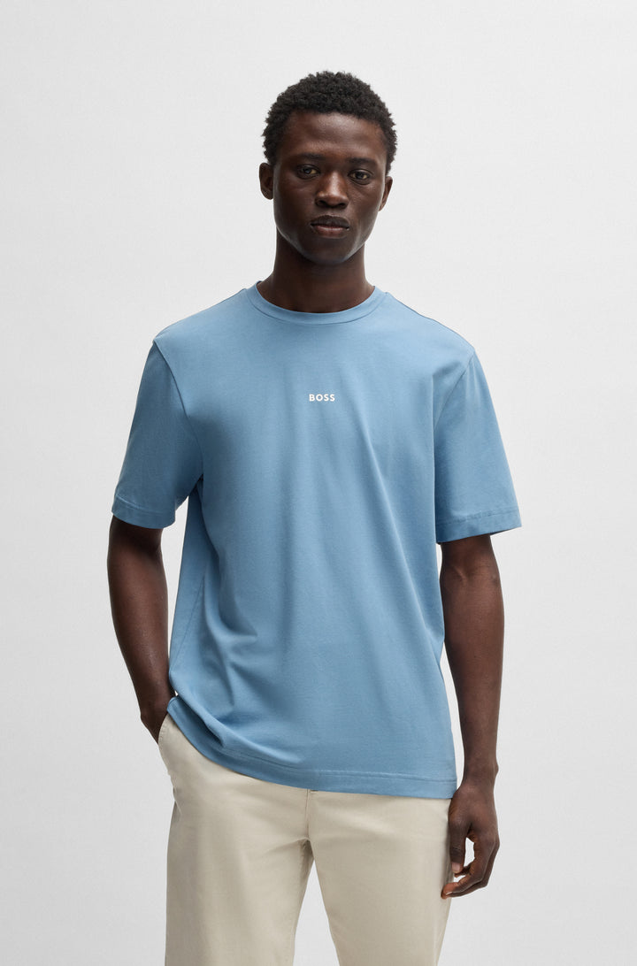 BOSS T-Shirts Relaxed Fit in Cotton Mix - TCHUP 10242929 01-50473278- Concorde Fashion#color_blue-462