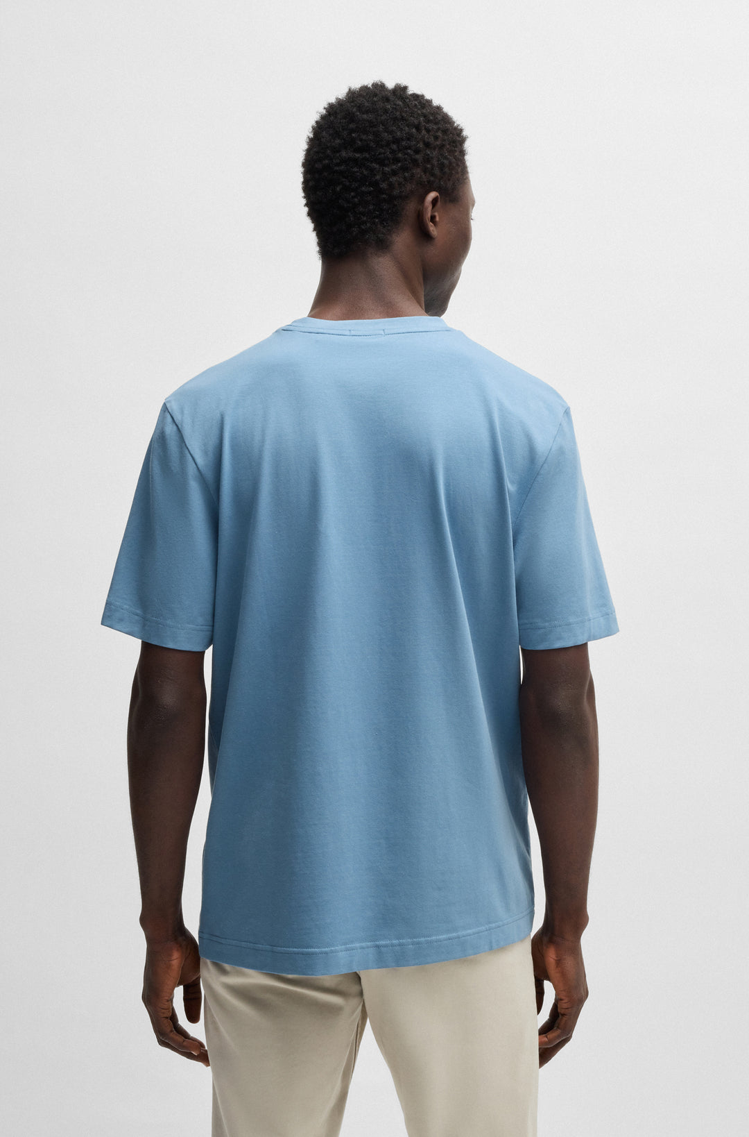 BOSS T-Shirts Relaxed Fit in Cotton Mix - TCHUP 10242929 01-50473278- Concorde Fashion#color_blue-462