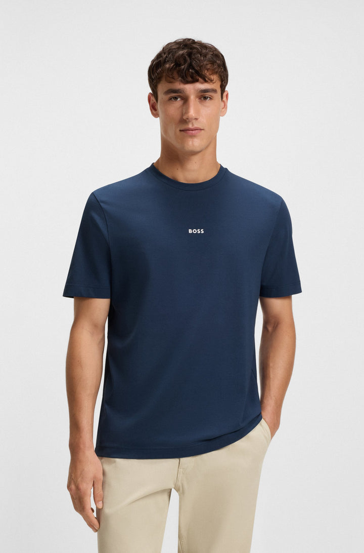 BOSS T-Shirts Relaxed Fit in Cotton Mix - TCHUP 10242929 01-50473278- Concorde Fashion#color_blue-466