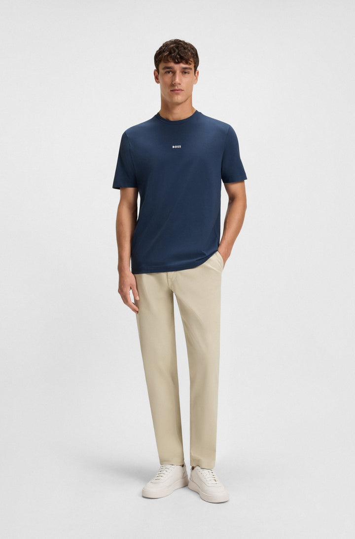 BOSS T-Shirts Relaxed Fit in Cotton Mix - TCHUP 10242929 01-50473278- Concorde Fashion#color_blue-466
