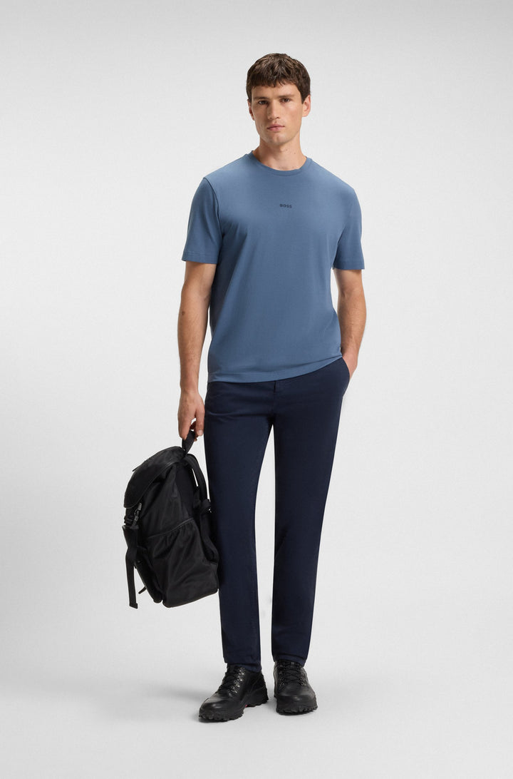 BOSS T-Shirts Relaxed Fit in Cotton Mix - TCHUP 10242929 01-50473278- Concorde Fashion#color_blue-495