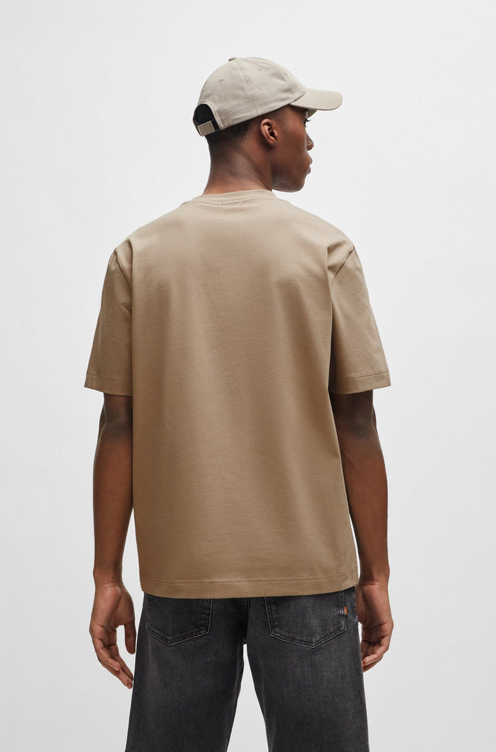 BOSS Relaxed Fit T-Shirts in Cotton Mix - TCHUP 10242929 01-50473278- Concorde Fashion#color_brown-246