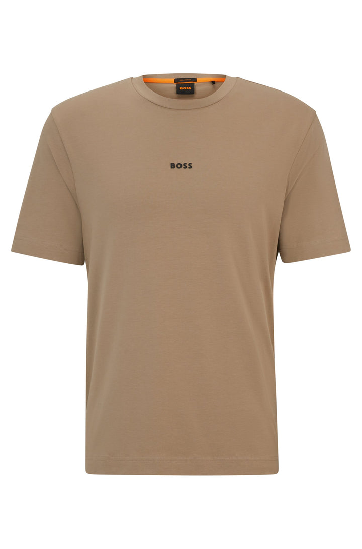 BOSS Relaxed Fit T-Shirts in Cotton Mix - TCHUP 10242929 01-50473278- Concorde Fashion#color_brown-246