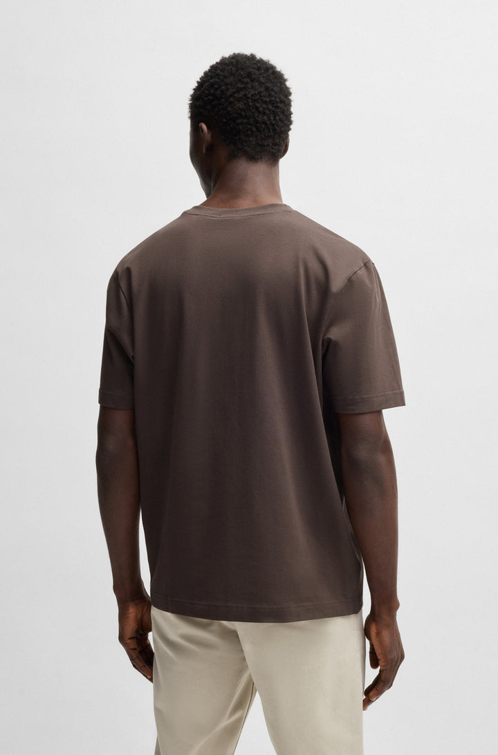BOSS T-Shirts Relaxed Fit in Cotton Mix - TCHUP 10242929 01-50473278- Concorde Fashion#color_brown-248