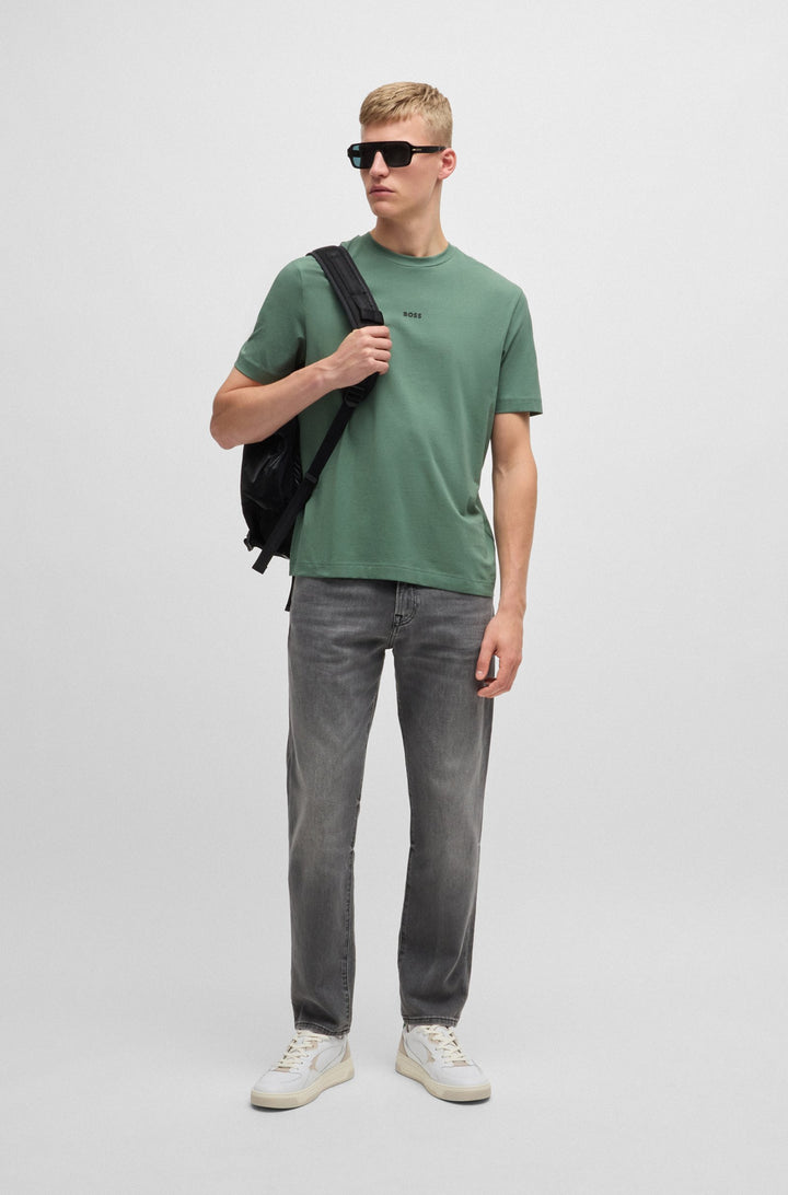 BOSS T-Shirts Relaxed Fit in Cotton Mix - TCHUP 10242929 01-50473278- Concorde Fashion#color_green-341