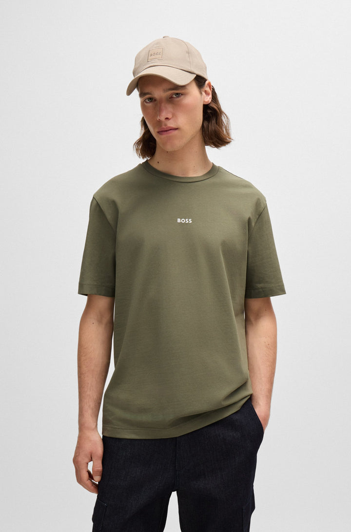 BOSS T-Shirts Relaxed Fit in Cotton Mix - TCHUP 10242929 01-50473278- Concorde Fashion#color_green-349