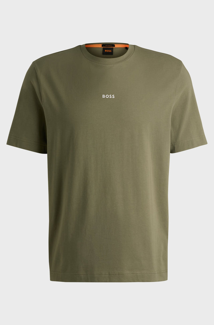 BOSS T-Shirts Relaxed Fit in Cotton Mix - TCHUP 10242929 01-50473278- Concorde Fashion#color_green-349
