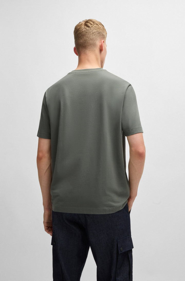 BOSS T-Shirts Relaxed Fit in Cotton Mix - TCHUP 10242929 01-50473278- Concorde Fashion#color_grey-076