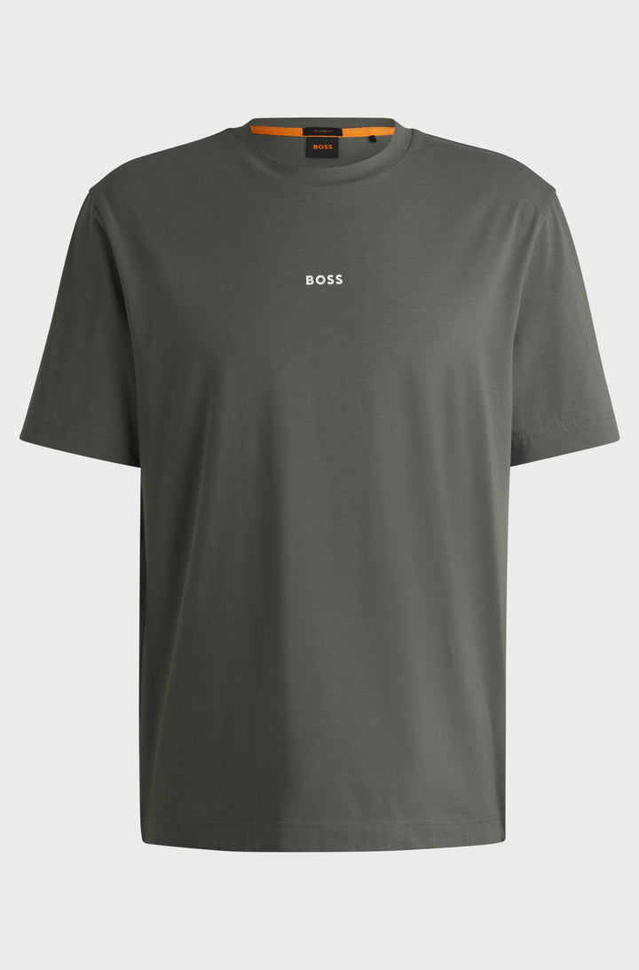 BOSS T-Shirts Relaxed Fit in Cotton Mix - TCHUP 10242929 01-50473278- Concorde Fashion#color_grey-076