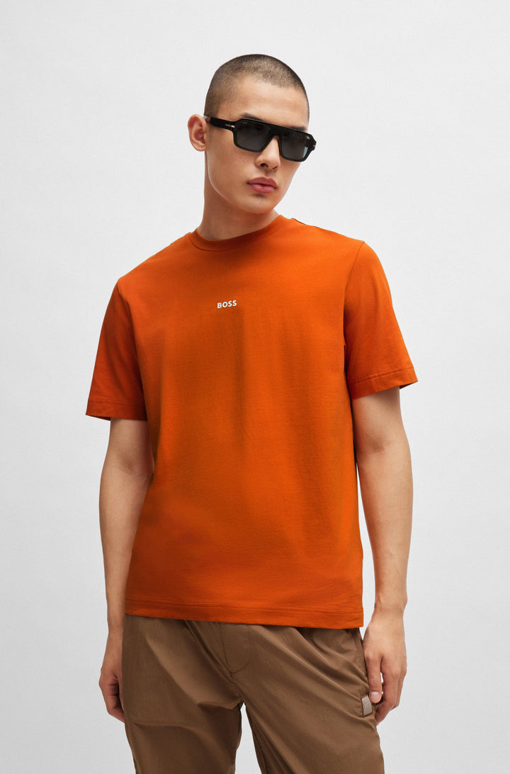 BOSS T-Shirts Relaxed Fit in Cotton Mix - TCHUP 10242929 01-50473278- Concorde Fashion#color_orange-840