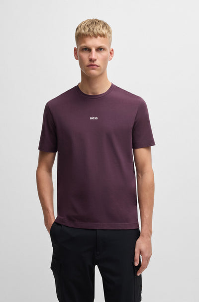 BOSS T-Shirts Relaxed Fit in Cotton Mix - TCHUP 10242929 01-50473278- Concorde Fashion#color_purple-543