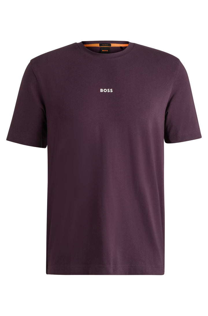 BOSS T-Shirts Relaxed Fit in Cotton Mix - TCHUP 10242929 01-50473278- Concorde Fashion#color_purple-543