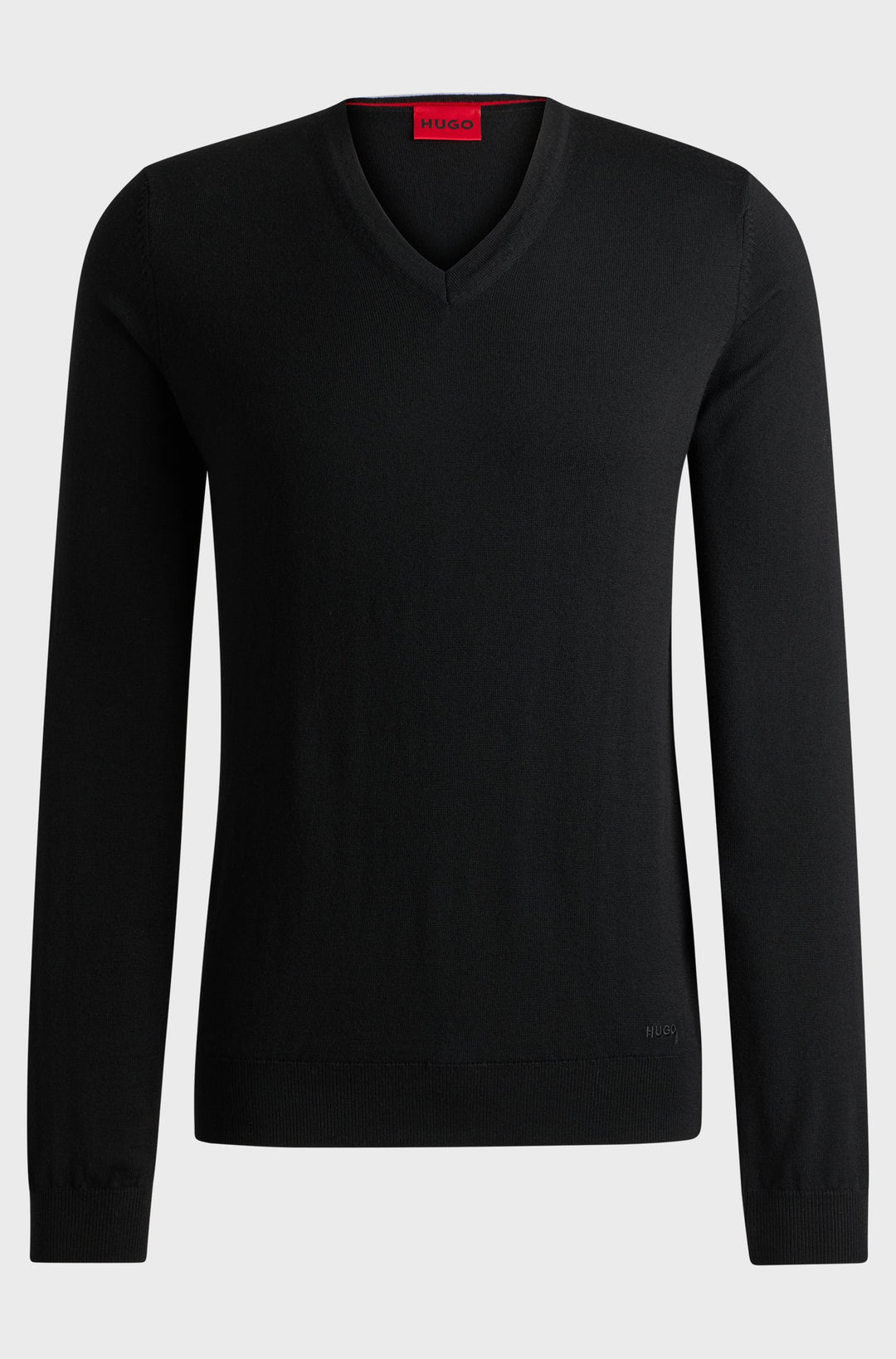 HUGO Sweaters Regular Fit in Wool - SAN VREDO-M 10243179 01-50474172- Concorde Fashion#color_black-001