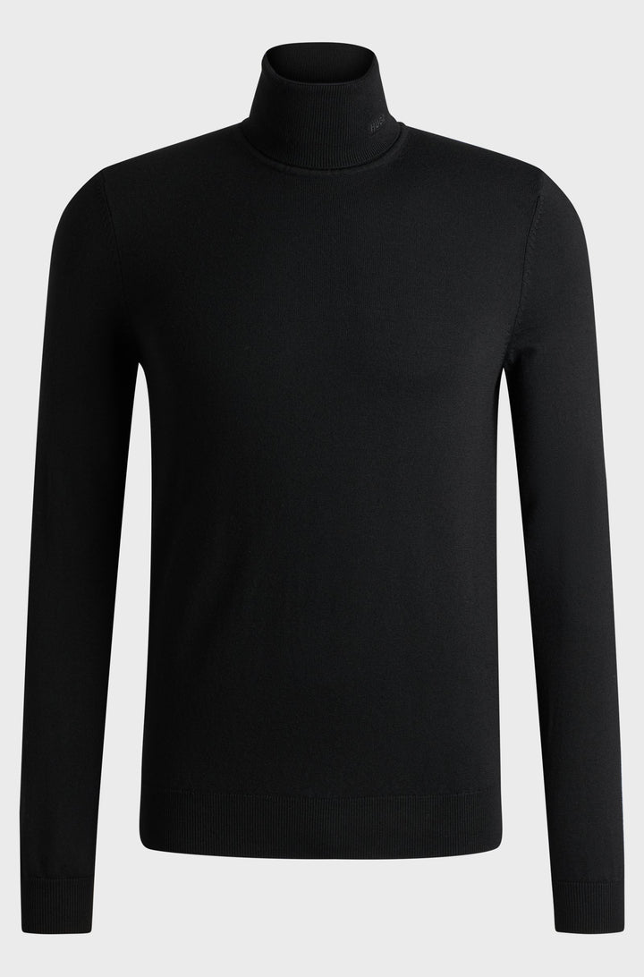 HUGO Sweaters Regular Fit,Slim Fit in Wool - SAN THOMAS-M 10243187 01-50474174- Concorde Fashion#color_black-001