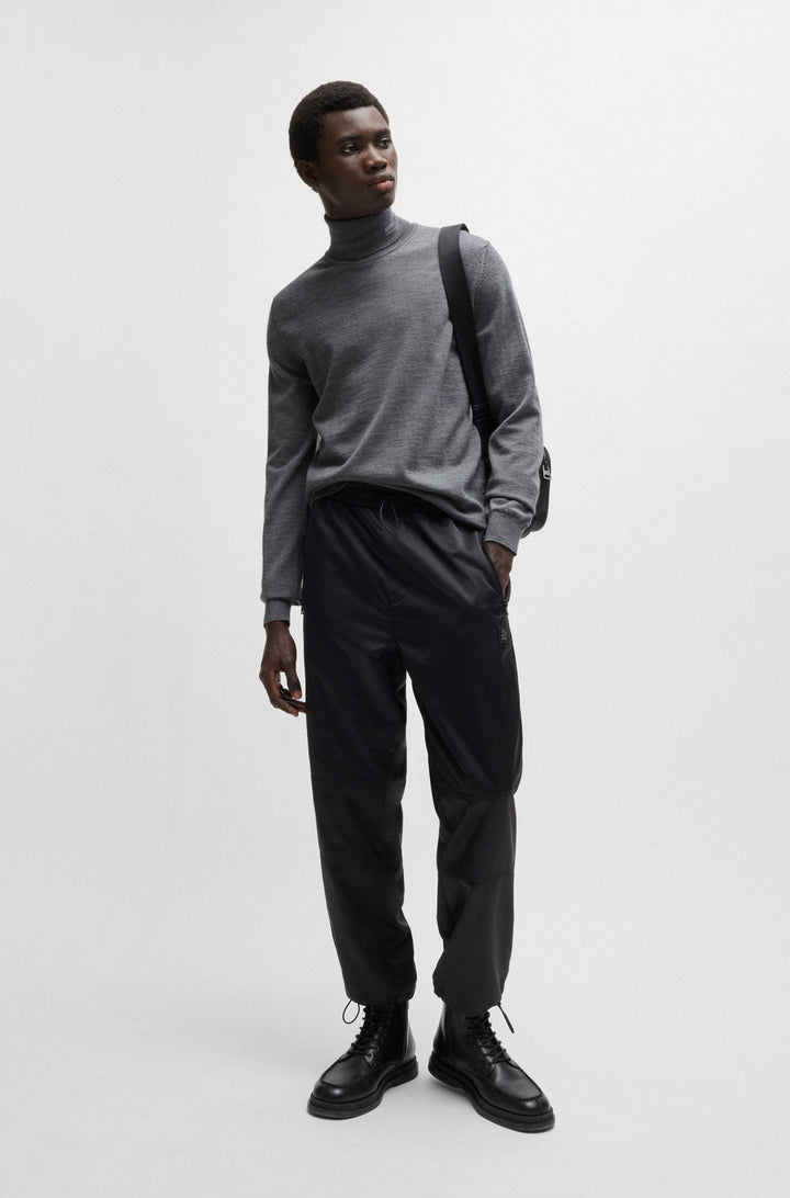 HUGO Sweaters Regular Fit,Slim Fit in Wool - SAN THOMAS-M 10243187 01-50474174- Concorde Fashion#color_grey-034