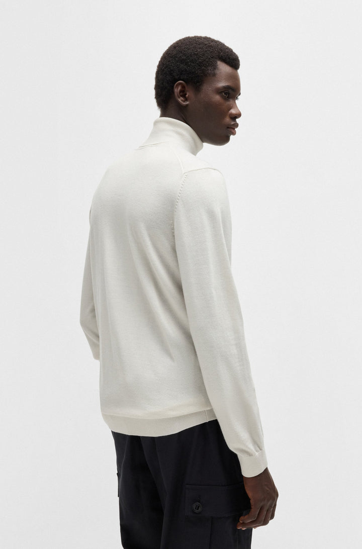 HUGO Sweaters Regular Fit,Slim Fit in Wool - SAN THOMAS-M 10243187 01-50474174- Concorde Fashion#color_white-101