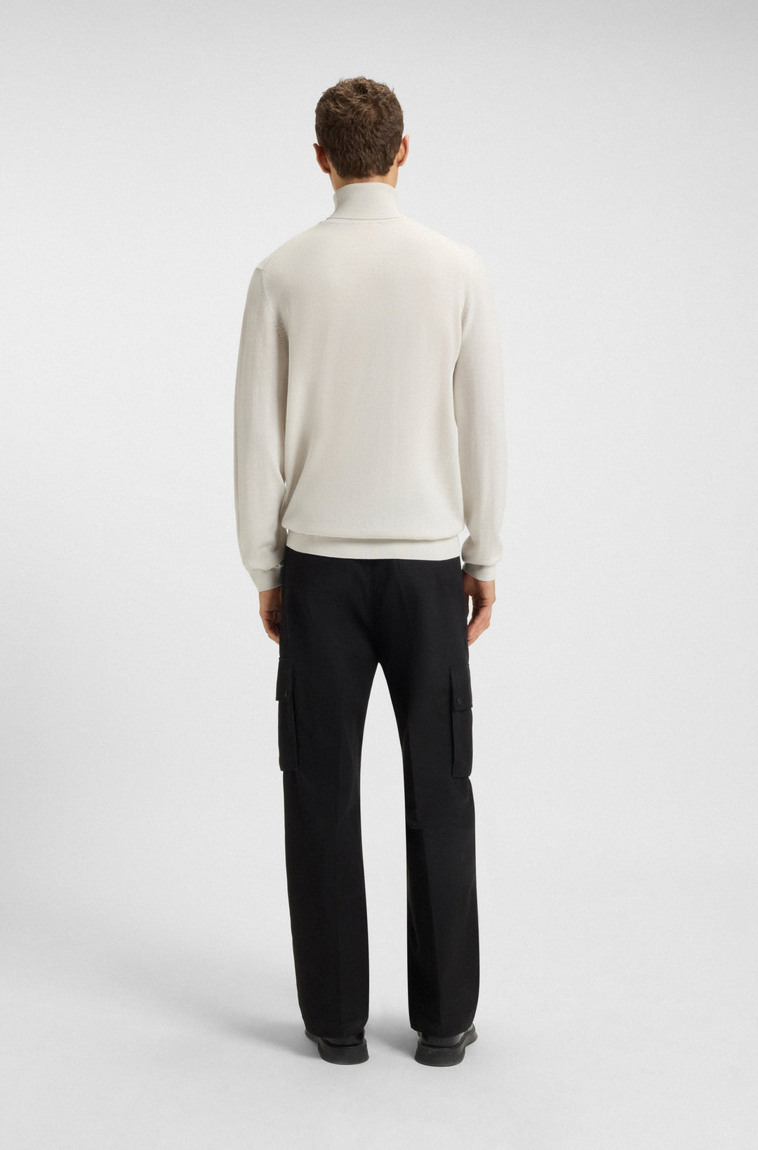 HUGO Sweaters Regular Fit,Slim Fit in Wool - SAN THOMAS-M 10243187 01-50474174- Concorde Fashion#color_white-102