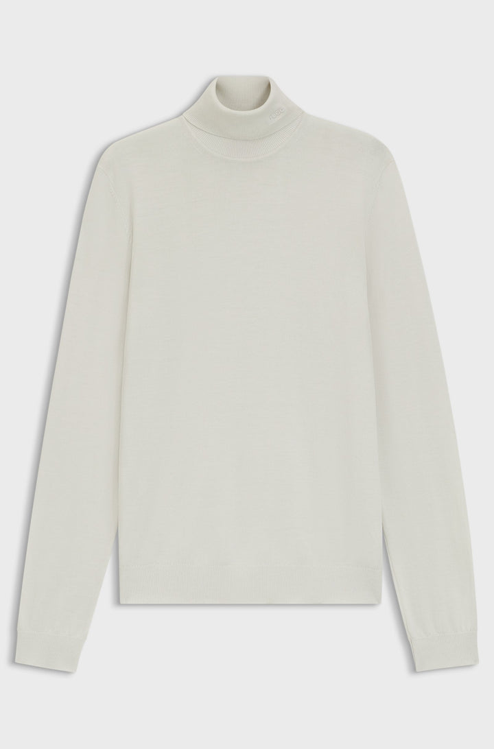 HUGO Sweaters Regular Fit,Slim Fit in Wool - SAN THOMAS-M 10243187 01-50474174- Concorde Fashion#color_white-102